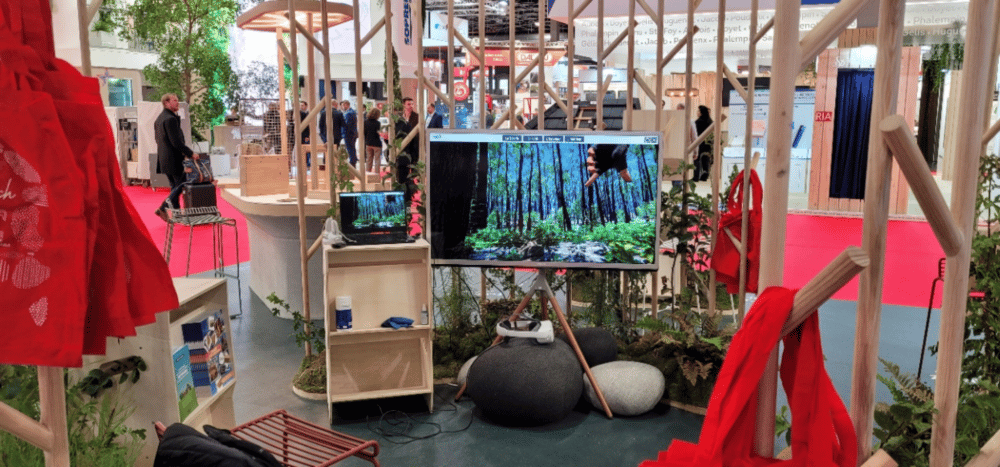 Photo du stand de la FNB et France Bois Forêt - BATIMAT 2022